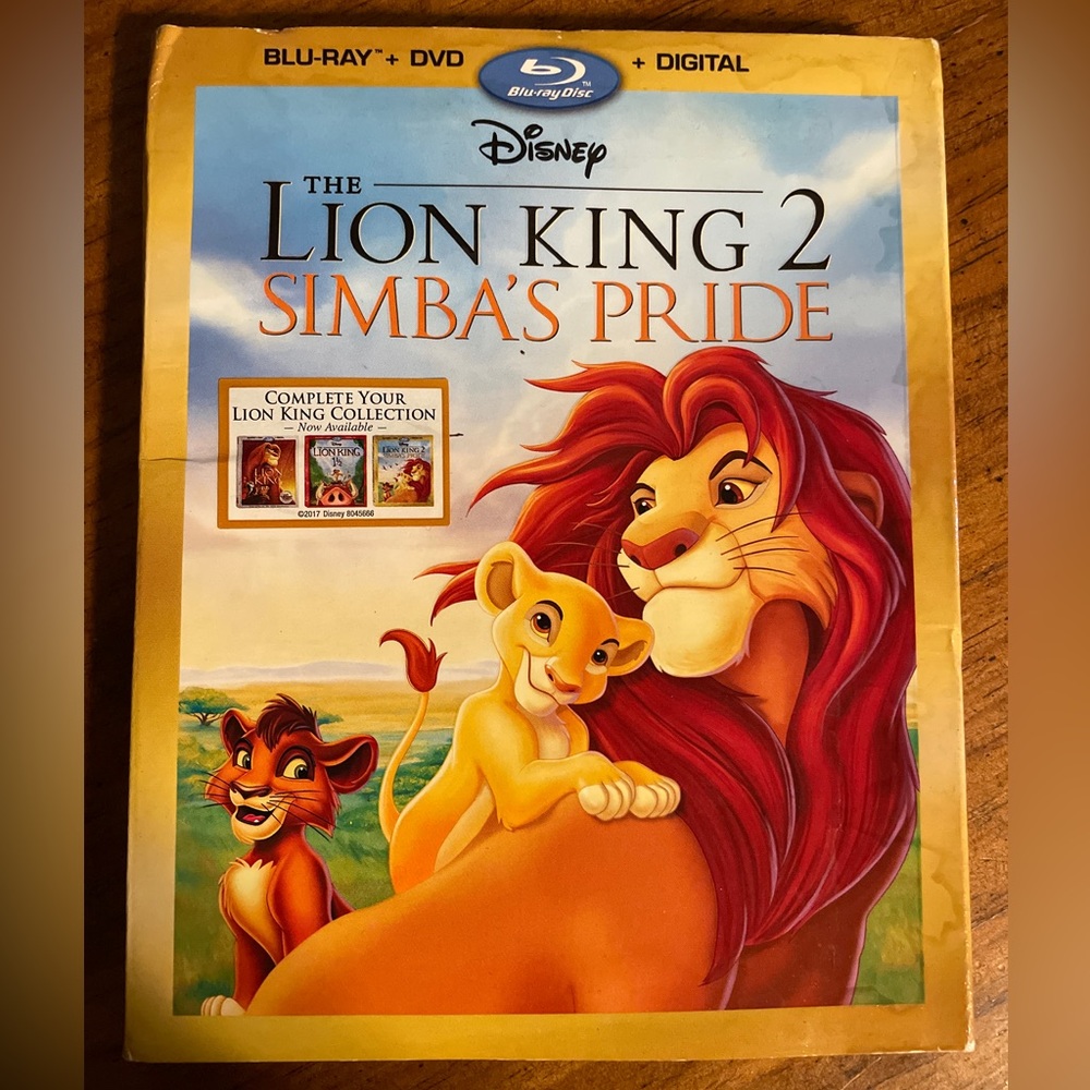 🆕 Disney The Lion King 2 Simba’s Pride Movie Blu-Ray + DVD + Digital
